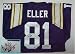 Carl Eller, Minnesota Vikings NFL Authentic Autographed Purple Throwback Jersey