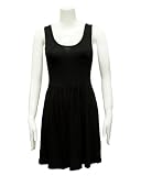 Ladies Black Front Pocket Casual Dress
