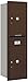 Horiz Mailbox, USPS, 2Dr, Bz, RL, 51-1/2in