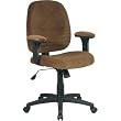 Swivel Tilt Chair with Padded Height Adjustable Arms In Cashew Finish By Office Star