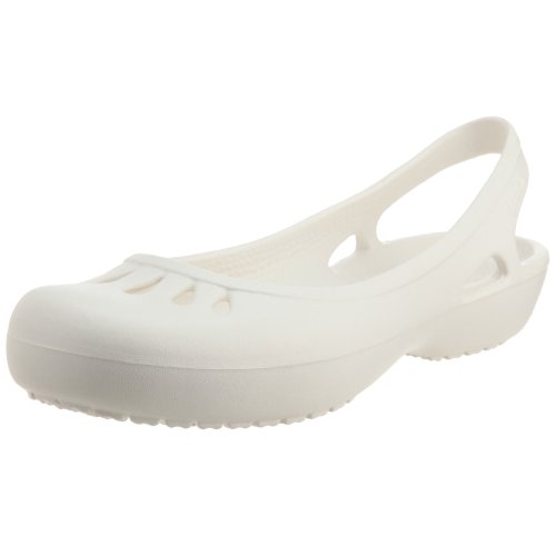 crocs Women’s Malindi Slingback Flat,Oyster,8 M US