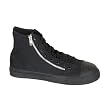 Demonia Men's TYRANT-106ST, Canvas High Top 2 Zipper Steel Toe Sneaker