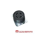 アメリカン電機 埋込コンセント 引掛形 (60A/接地形 3P/250V) 黒色 4620