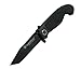 Rubber Coated Steel Liner Black Tanto Blade