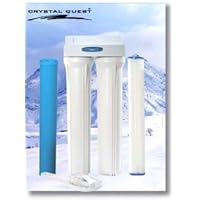 CRYSTAL QUEST® Whole House Double 20'' x 2.5'' Water Filter System