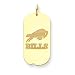 14K Buffalo Bills Large Team Logo Dog Tag Disc Charm