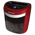 Black & Decker CC2001 20 sheet crosscut paper shredder convenient lightweight counter top design red