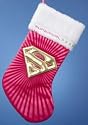Supergirl Pink Applique Stocking