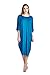 82 Days Women'S Rayon Span Kimono Loose Fit Mid Long Jersey Dress - Solid