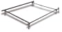 Twin/Full Sturdy Metal Bedframe 79C - T/F with casters