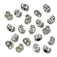 Sterling Silver Earring Backs (Earnuts) Med. (20)