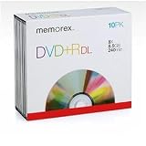 New - 8x DVD+R DL 10 Pack by Memorex - 5844