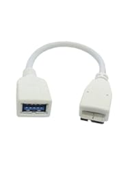 Wireless: White Color Micro USB 3.0 9pin OTG Host Flash Disk Cable for Samsung Galaxy Note3 N900 N9000 10cm - CY