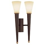 Eglo Wandleuchte WL/2 E14 ANTIK-BRAUN/CHAMPAGNER ‘MARA’