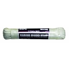 Rope King DBN-14100 Diamond Braided Nylon Rope 1/4 inch x 100 feet