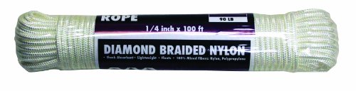 Rope king dbn-14100 diamond braided nylon rope 1/4 inch…