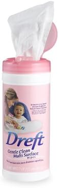 Dreft Gentle Clean Multi-Surface Wipes (35 wipes)- Pack of 4