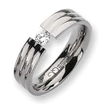 Titanium 6mm 0.25ct. Diamond Band TB160AA-11