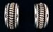 Jewelry : Sterling Silver and Gold Hoop Earrings by Tommy Charley, #1221