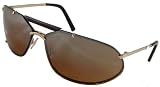 Dolce & Gabbana D&G 4265S D78 Fashion Aviator Sunglasses, Gold Frame/ Brown Lenses