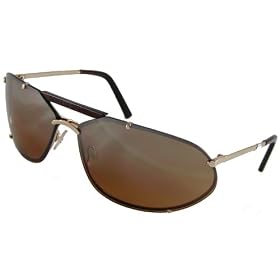 Dolce and Gabbana D&G 4265S D78 Fashion Aviator Sunglasses, Gold Frame  Brown Lenses