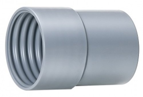 Hi-Tech Duravent Vac-U-Lok Series PVC Threaded Cuff, Grey, 2