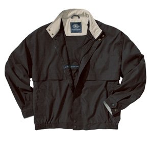 Mens Casual Legacy Microfiber Jacket Black/Stone
