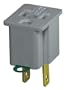Leviton Grounding Plug-In Outlet Adapter - 1 ea