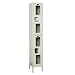 Hallowell Safety-View USV1288-2A-PT Parchment Steel Wardrobe Locker, 1 Wide with 2 Opening, 2 Tier, 12" Width x 78" Height x 18" Depth, Assembled