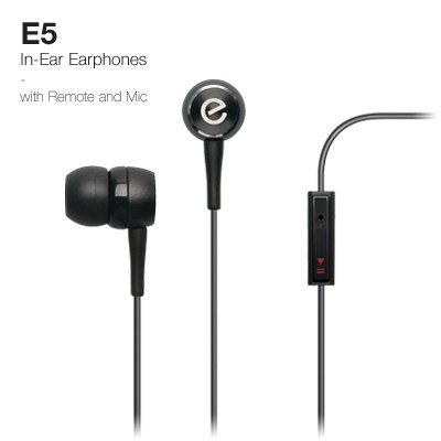 elago E5 In-Ear Noise-Reducing Earphones with Superior Comfort (Compatible iPhone 4, 1G/3GS; Control-Talk with Built In Microphone)