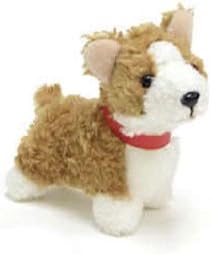 Fuzzy Town Stuffed Standing Corgi Magnet 4"