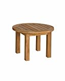 Three Birds Casual Canterbury 20-Inch Low Round Side Table - Teak