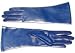Italian Extra Long Leather Gloves in Black, Blue, and Brown