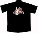 Hot Rod Car & Babe Work Shirt, Sabina, Lucky 13