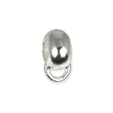 SilberDream Charms Carrier 925 Sterling Silver original Charm Collection round Carrier for Charm pendants, bracelet and necklaces FC0059
