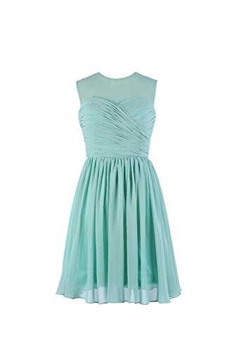 YiYaDawn Womenâs Short Evening Dress Size 2 US Pale Mint : Feature