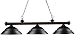 Z-Lite 100703BRZ-SBRZ 56-Inch 3-Light Billiard / Island Fixture with Metal Step Shades Z-Lite 100703BRZ-SBRZ 56-Inch 3-Light Billiard / Island Fixture with Metal Step Shades