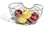 Spectrum Diversified 10170CAT Chrome Ellipse Fruit Bowl