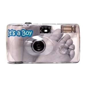 10 Pack Boy Baby Feet Cameras - 27 Exposures - Built-in-flash - 35mm - 400 ISO Film by