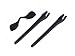 Glintbay Nosepads and Earsocks Rubber Kit for Oakley Radar EV Series Sunglasses - Black