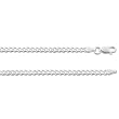 Sterling Silver .925 Curb Necklace Chain 3mm 20" inches. MADE IN ITALY. FREE GIFT BOX