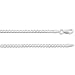 Sterling Silver .925 Curb Necklace Chain 3mm 20" inches. MADE IN ITALY. FREE GIFT BOX