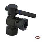 Elements of Design CC44105DL Concord Decorative Quarter Turn Valve with 1/2-Inch IPS Inlet, 1/2-Inch or 7/16-Inch Slip Comp, Lever Handle, Oil Rubbed Bronze (Not CA/VT Compliant)