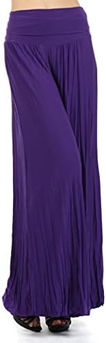 Ojala by 3GS Women's Palazzo Pants Large Purple