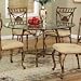 Powell Mango "Mangana Brown Bark" Dining Table Pedestal (Glass Top sold separately) 301-410