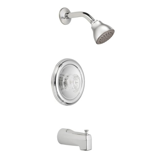 Moen 2357 Chateau Single Handle Tub and Shower Kit, Chrome
