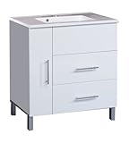 Ambientehome 54022 Waschplatz Argun 46.5 x 80 x 87.5 cm, weiß