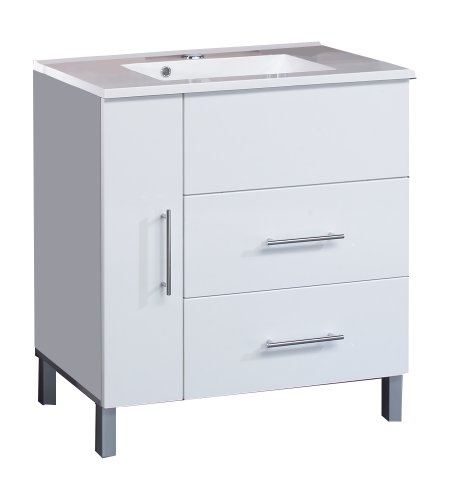 Ambientehome 54022 Waschplatz Argun 46.5 x 80 x 87.5 cm, weiß