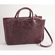 Sclptured Wedge Large Burgundy Bible Cover