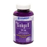 Ginko B-MRM,(2 pack) 60mg 120 Vegitarian Capsules
